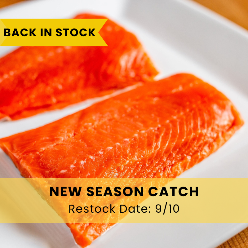 Wild-Caught Salmon- 2 x 6 oz. portions per pack