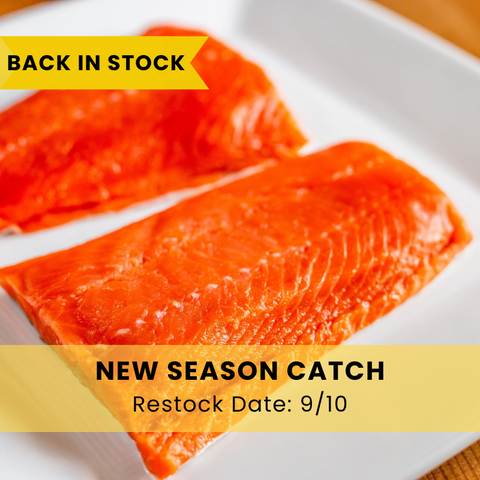 Wild-Caught Salmon- 2 x 6 oz. portions per pack