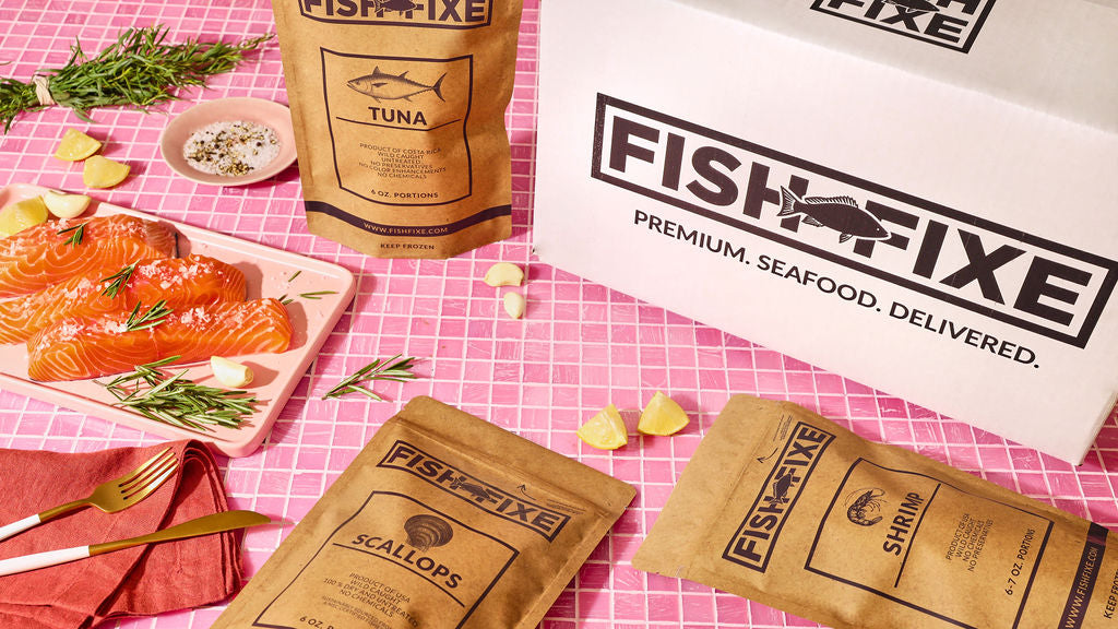 Picture of Fish Fixe Box and sample contents