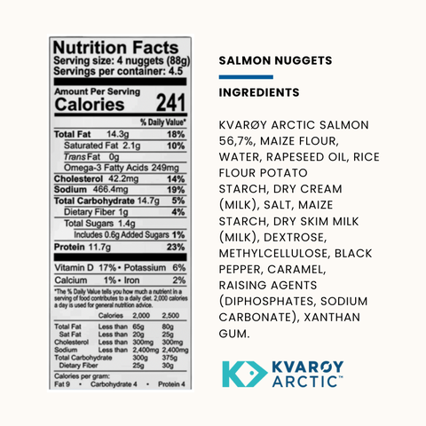 NEW: Atlantic Salmon Nuggets, 14 oz pk